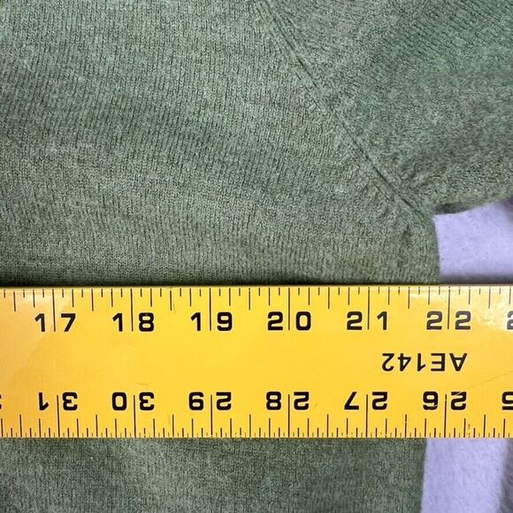 Brooks Brothers 346 Sweater Mens XL Green Stretch Merino Wool V Neck Pullover - Picture 4 of 7